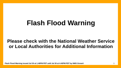 Flash Flood Warning