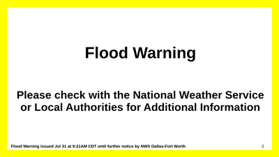 Flood Warning