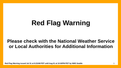 Red Flag Warning